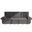 Lit convertible 3 en 1 en velours côtelé gris, 240 cm (94,5 po), format King, confortable pour regarder la télévision, offrant un bon soutien et un gain de place pour les petites chambres.