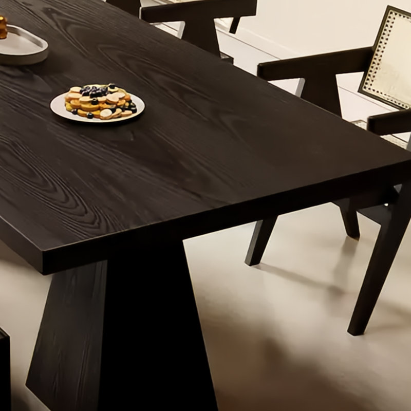 Grande table de salle à manger rectangulaire simple, H 29,53 po x L 86,61 po x l 31,5 po