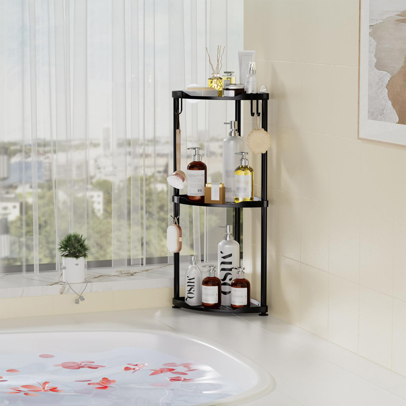 Freestanding Shower Caddy, Black