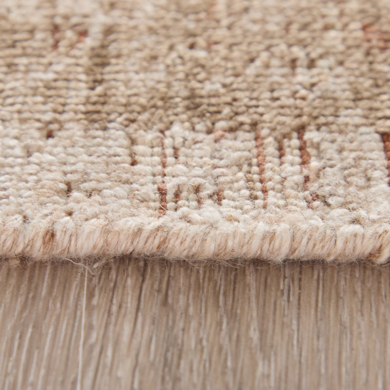 Loralai Traditional Oriental Tan Area Rug, Rectangle 5' x 8'