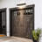 Modern Black Dimmable Rectangle Long Linear Outdoor Wall Sconce