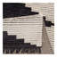 Tapis noir et ivoire moderne