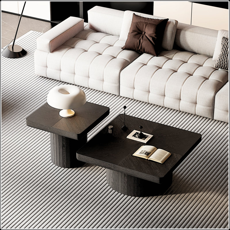 Ensemble de 2 tables gigognes Modern Modern, Black