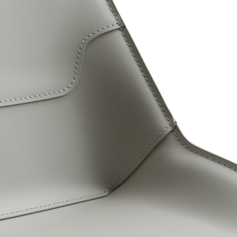 Tabouret de comptoir de 26 po Kenyae, Gris clair