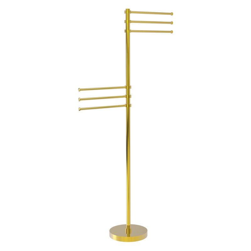 Porte-serviettes sur pied Gober, Laiton poli
