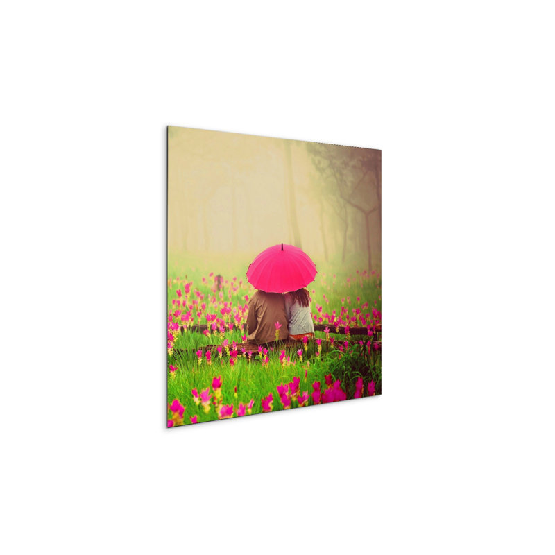 Romantic day by Art Studio 58x58 Cm Frameless Panel Lightweight Ready to Hang, MetalArt Materic