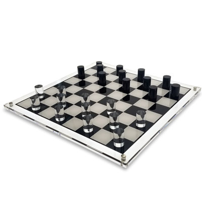 3D Luxe Acrylic Checkers Set