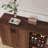 Hokku Designs Shoe Cabinet, 4-Tier Shoe Rack With Doors And Open Storage Shelf-441312802