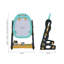 Living And Home Adjustable Plastic Board Easel