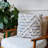 Textured Stripe Cotton Throw Pillow