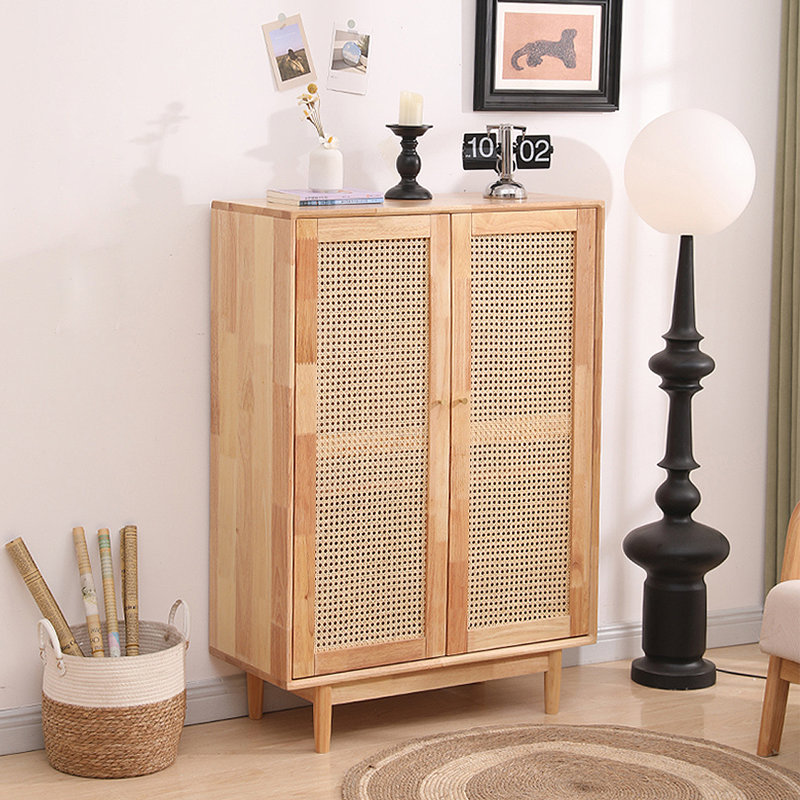 Armoire de rangement pour chaussures style chinois, Brun foncé