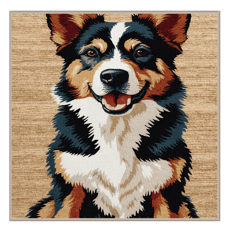  Tapis lavable chien chanteur de Nouvelle-Guinée, Tapis de couloir 2 pi x 5 pi
