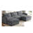 109'' Upholstered Sectional Sofa with Ottoman-1659050486