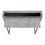 Bureau d'ordinateur, bureau personnel, ordinateur portable, tablettes de rangement, L 48 po, travail, stratifié aspect pierre, métal, contemporain, moderne-442464147