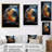 Galaxies Planets II Framed On Canvas Print-1691725628-1691725600