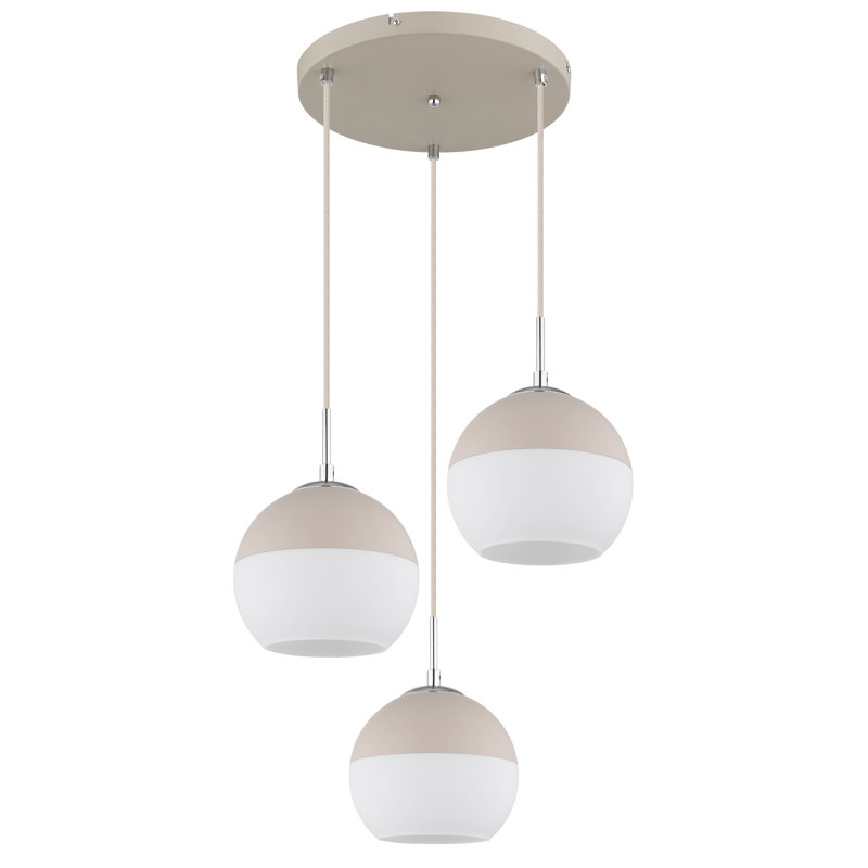 Hollier 3 - Light White Geometric Pendant
