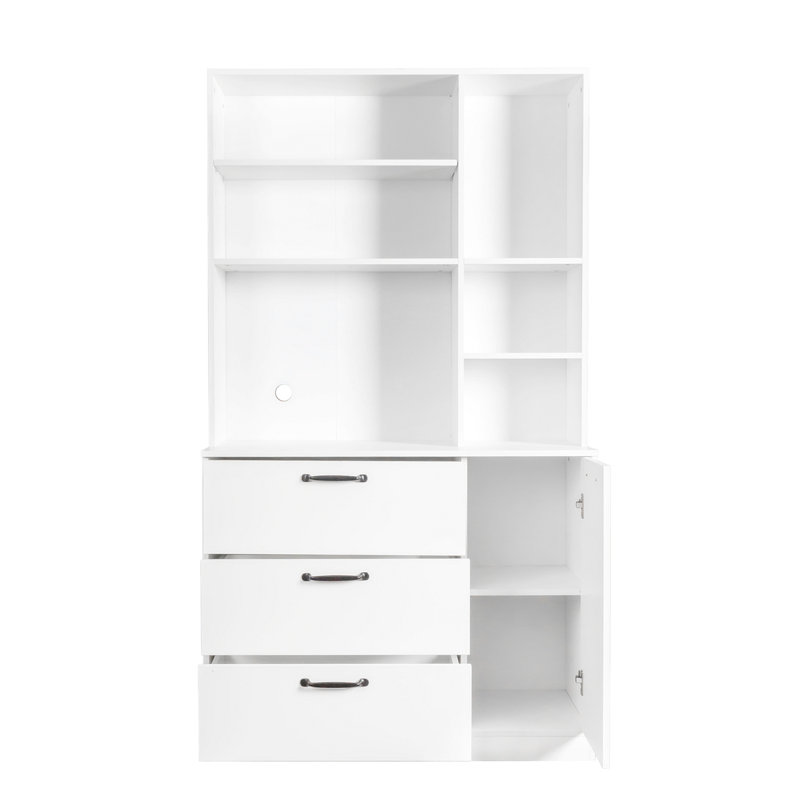 Grande armoire de rangement pour garde-manger, Blanc