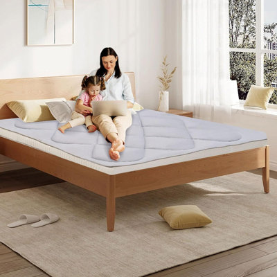 Foldable Japanese Floor Mattress , Twin/Full/Queen, Portable Dormitory Sleeping Pad, Grey