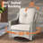 Emanuell 5 - Person All-Weather Wicker Outdoor Set with Swivel Chairs, Cushions Included-1261511274