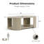 Doloros Oval Coffee Table With Casters