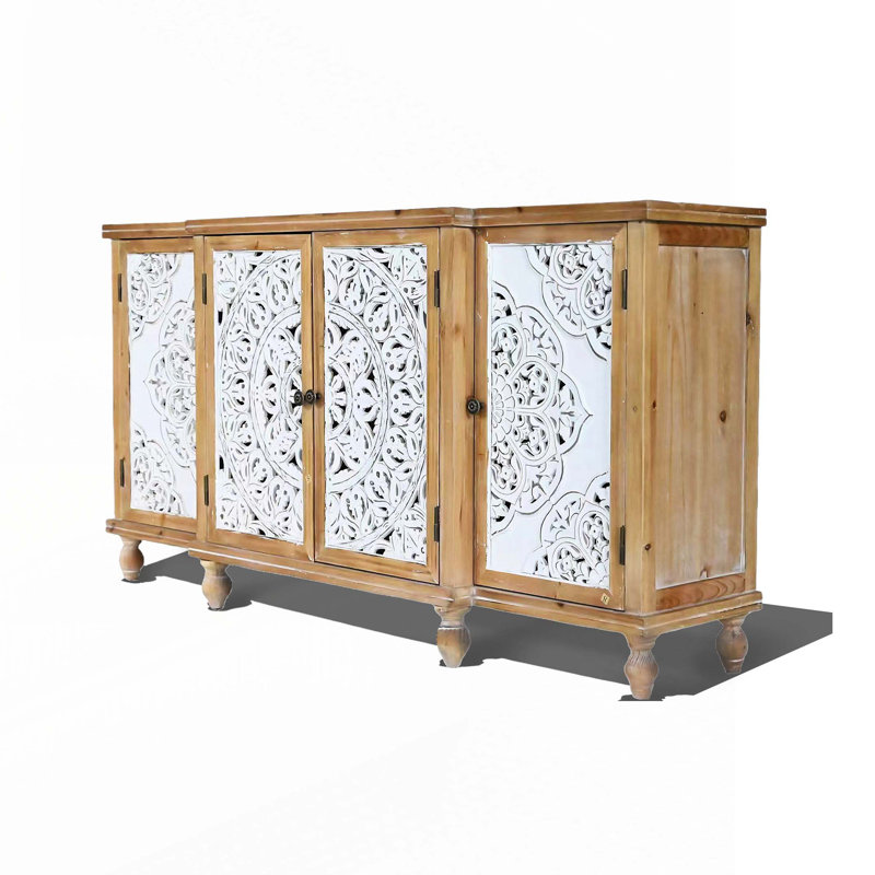 Anayeli Accent Cabinet, Natural Wood