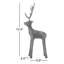 Cerf debout en fonte
