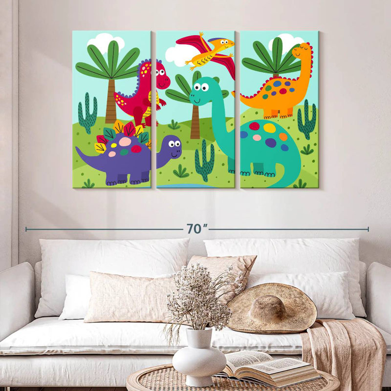 Dinosaures amis Ashelle, H 32 po x l 50 po