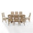Heymann Trestle Dining Set with Upholstered and Wood Chairs-508910159-467429142