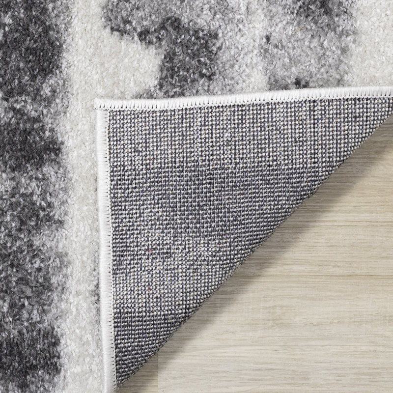 Eliscar Striped High-Traffic Stain Resistant Area Rug, Rectangle 1'11" x 3'7"