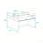 Rectangle 2 Person Office Cubicle Desk,Office Cubicle Workstation, Privacy Partition Desk with Mute Soundproof Panels & Cable Management