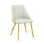 Chaise d'appoint en cuir synthétique Gaines