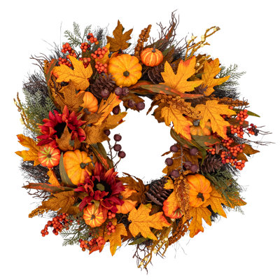 GOLDEN HARVEST - 26" Autumn Wreath  