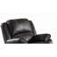 Fauteuil inclinable en cuir synthétique noir Zuriel