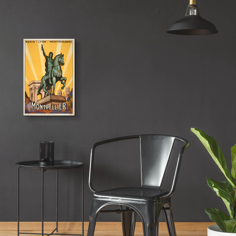Affiches rétro "Montpierre", H 24 po x l 16 po x P 0,2 po