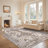 Non-Slip Machine Washable Oriental Brown/Beige Area Rug-848401318
