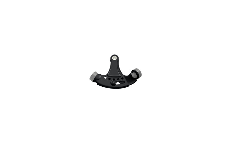 Deltana HPA69U26 Hinge Pin Stop, Hinge Mounted, Adjustable in Polished Chrome, Paint Black