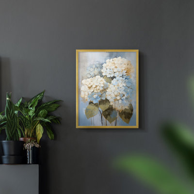 Série FLORAL Cxxvi - reproduction encadrée de qualité supérieure - prête à être accrochée - aucun clou requis