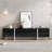 Black Contemporary Rectangle Design TV Stand