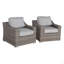 Chaise de patio avec coussins 2
