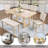 6 Piece Dining Table Set With Bench