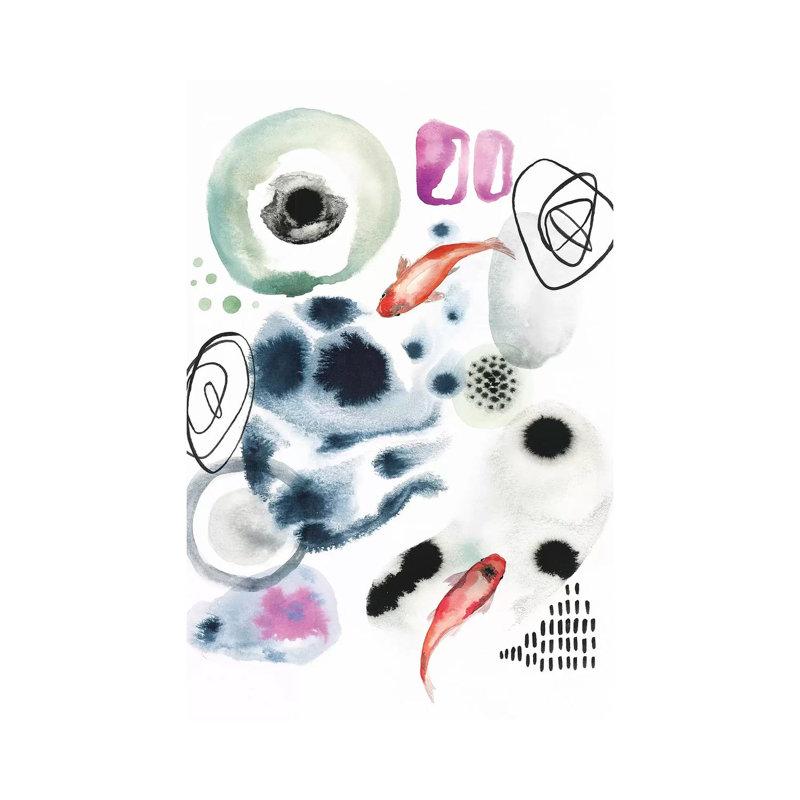 Koi I by Kirsten Dill - Wrapped Canvas Gallery-Wrapped Canvas Giclée, 66.04 cm H x 45.72 cm W
