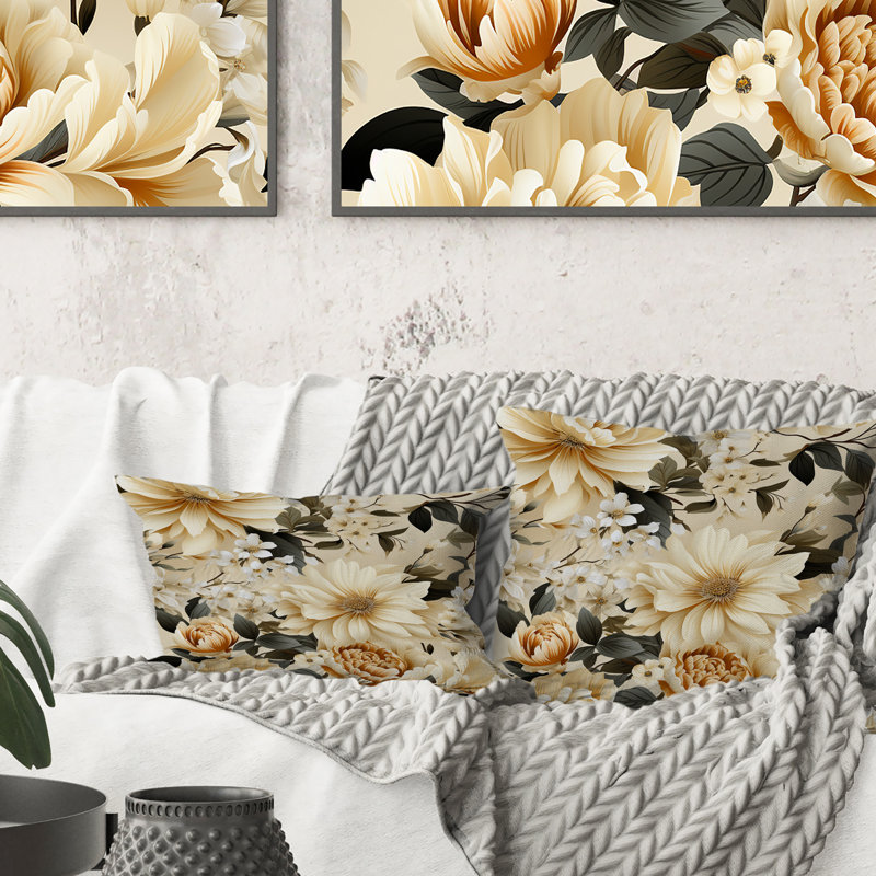 Floral Throw Pillow