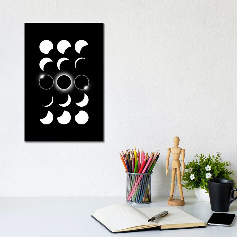 Solar Eclipse I - Wrapped Canvas Print, 20.32 cm H x 30.48 cm W