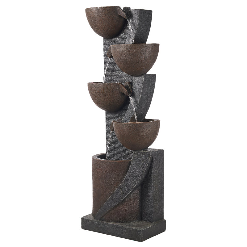 Weather Resistant Waterfall Fountain with Lights