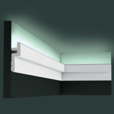 1-1/4 in x 3-3/4 in x 78-3/4 in Primed White Plain Polyurethane Crown Moulding