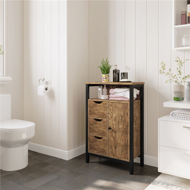 Armoire de rangement au sol, Brun rustique