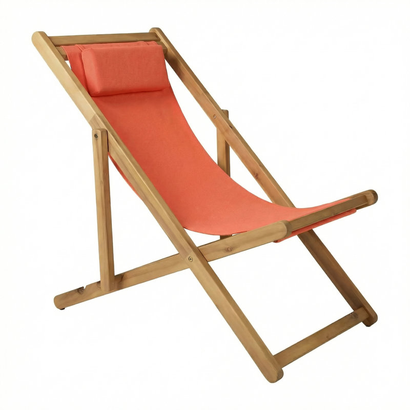 Chaise d'extérieur Sunbrella, Sunbrella - toile melon