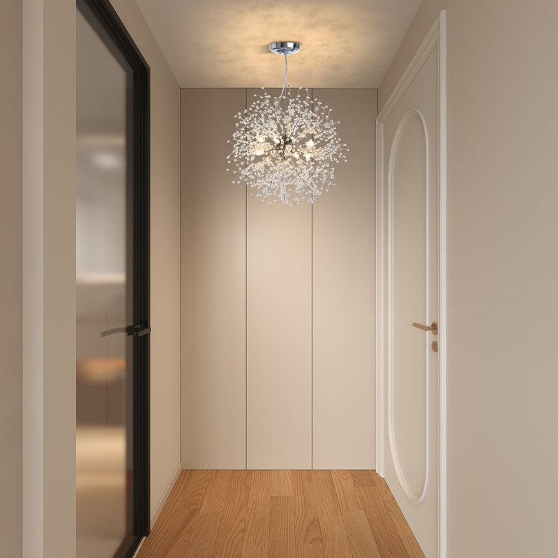 Alliee 8-Light Unique Crystal Chandelier with 8 Bulbs Included