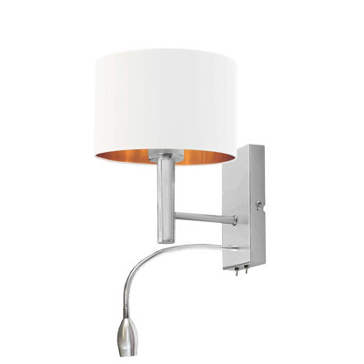 Schick Steel LED Armed Sconce