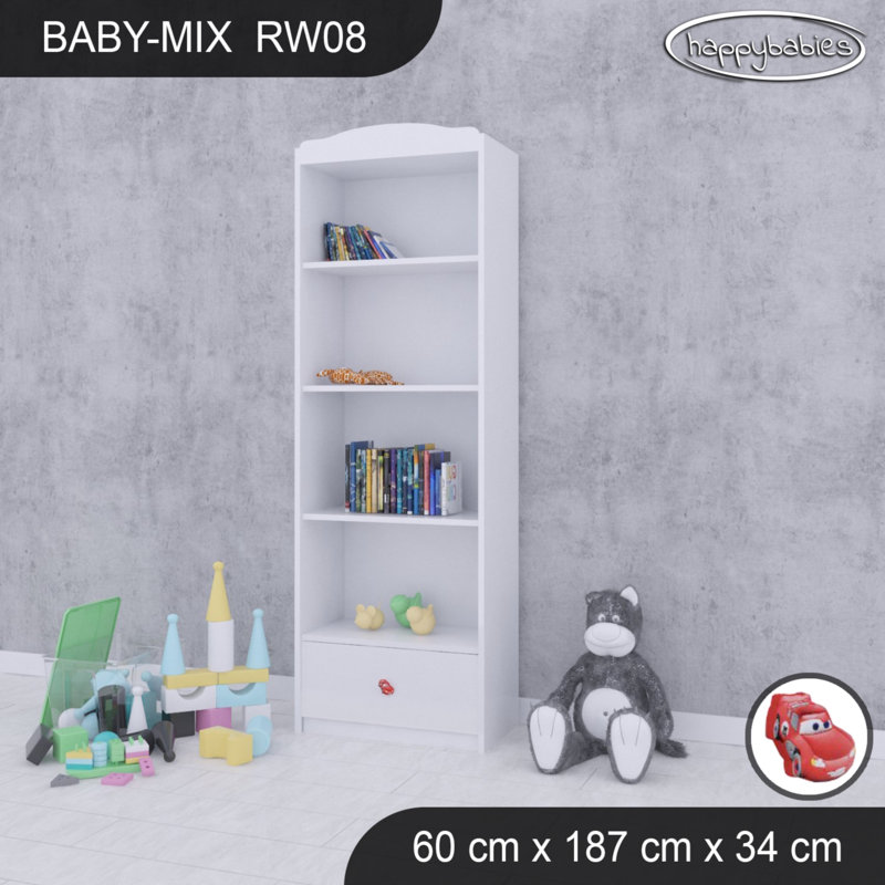 Baby Mix 187cm H Kids Cube, 187cm H x 60cm W x 34cm D, White